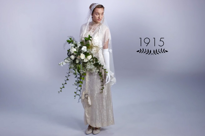 Как изменилась свадебная мода за последние 100 лет