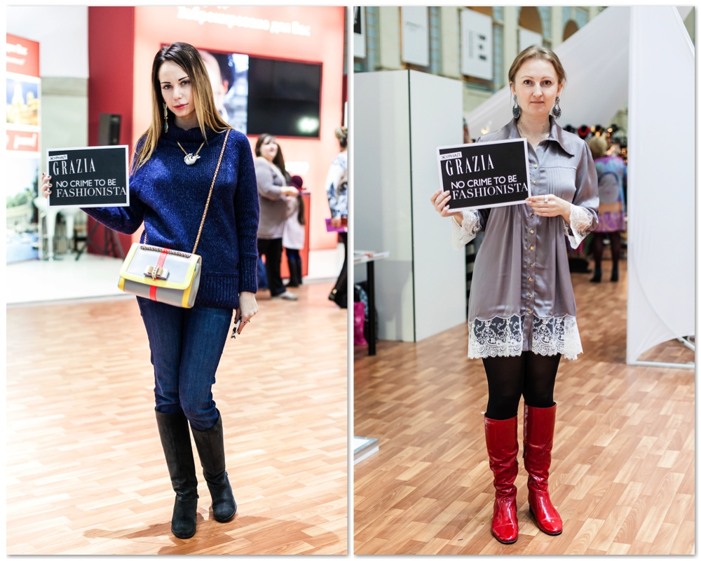 Grazia Streetstyle на Неделе Моды в Москве